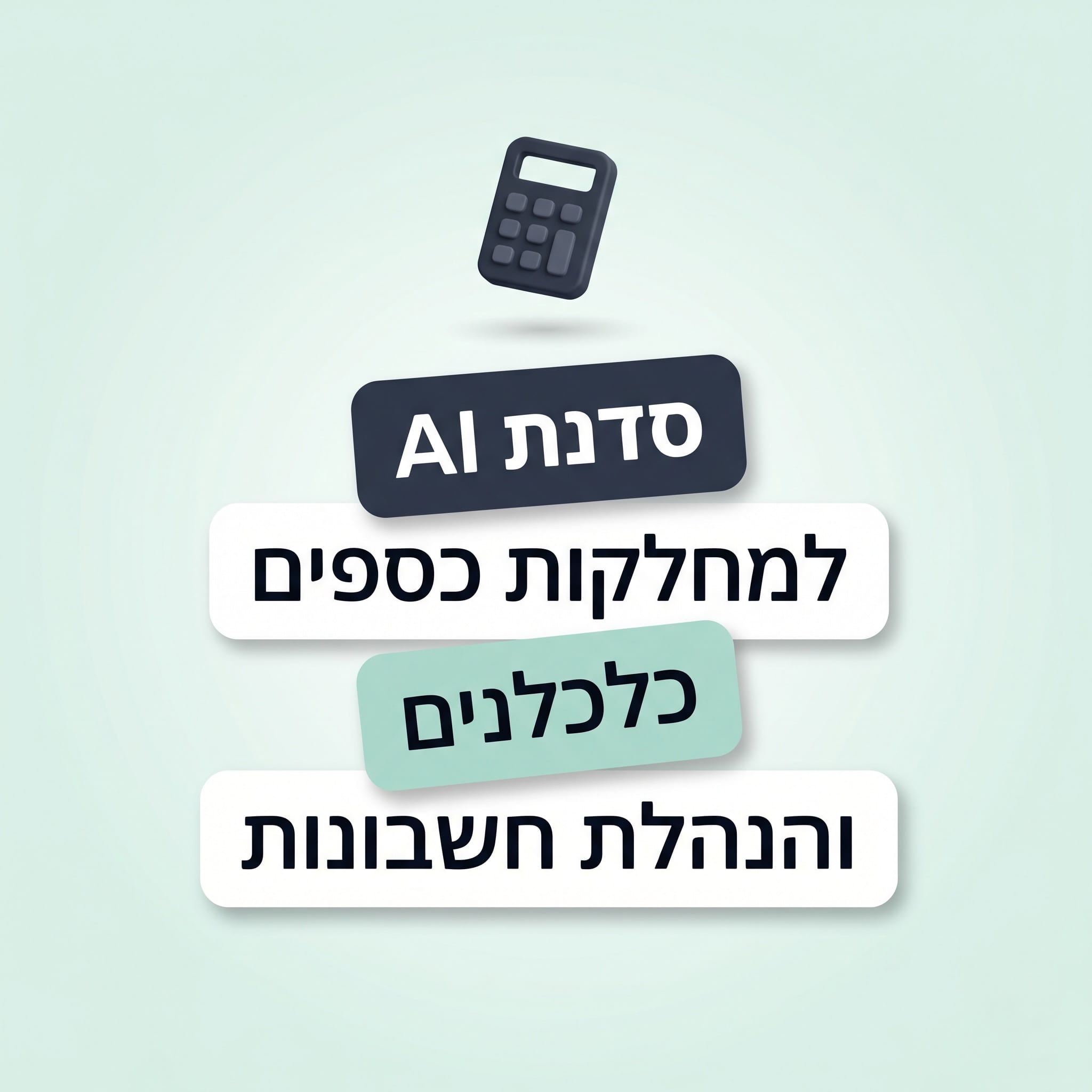 סדנת AI למחלקות כספים, כלכלנים והנהלת חשבונות